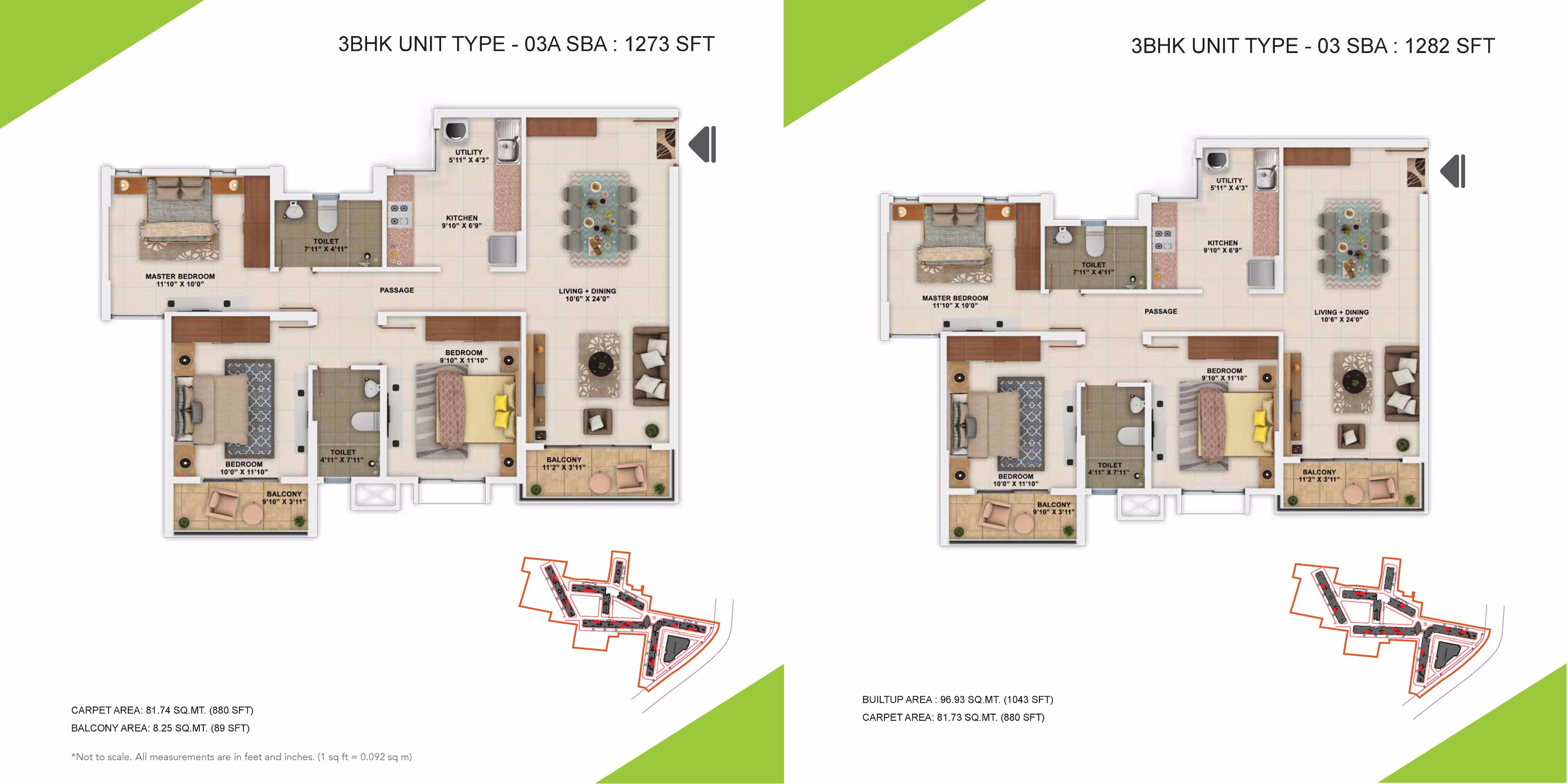 Sattva Park Cubix Apartment Interior